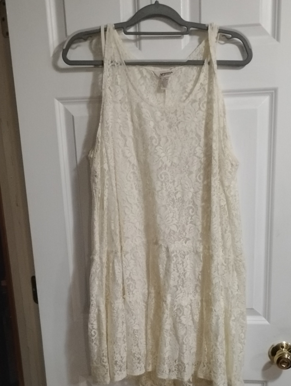 Arizona Jean Company Ivory Lace Mini Dress